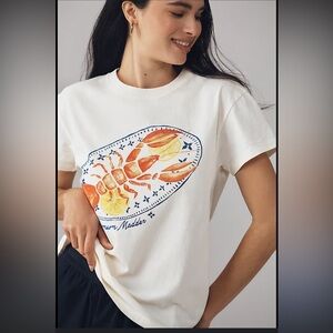NWT Damson Madder Anthropologie Plate de Homard Graphic Tee